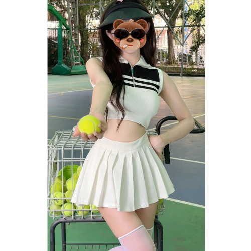 辣妹美式百褶裙女小個子超短裙秋季高腰a字短款白色半身裙短裙xs