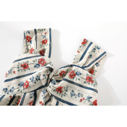 XinmonLee法式復古設計小衆碎花小衫夏季新款女洋氣減齡顯瘦背心