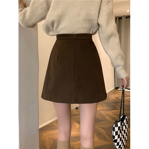 胖妹妹大碼毛呢百褶短裙不規則小衆梨形身材秋季新款呢子半身裙女 胖妹妹大碼毛呢百褶短裙不規則小衆梨形身材秋季新款呢子半身裙女