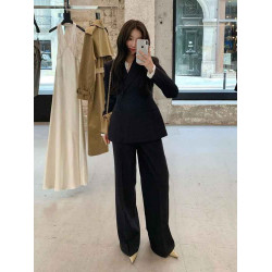 高級感西裝套裝女2024春秋新款氣質收腰顯瘦設計感職業西裝兩件套