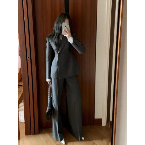 高級感西裝套裝女2024春秋新款氣質收腰顯瘦設計感職業西裝兩件套 高級感西裝套裝女2024春秋新款氣質收腰顯瘦設計感職業西裝兩件套