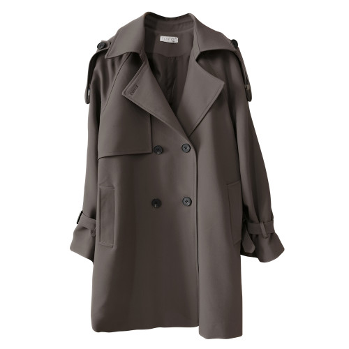 今年流行炸街風衣女中長款2025年新款春秋大碼外套高級氣質女神範