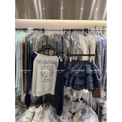 韓國東大門秋季新款甜美層層蕾絲花邊蛋糕裙女高腰半身裙白色短裙