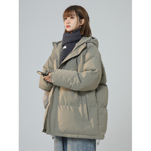 品牌旗下minette棉衣女冬季加厚保暖寬松連帽羽絨棉服麵包服外套