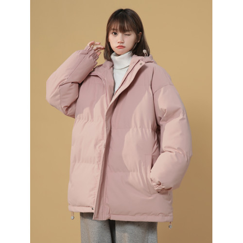 品牌旗下minette棉衣女冬季加厚保暖寬松連帽羽絨棉服麵包服外套