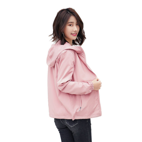風衣外套女春秋短款2026新款早秋長袖薄款百搭連帽小香風夾克上衣