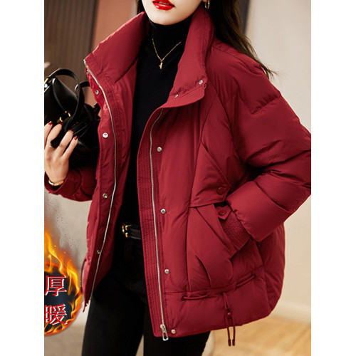 大碼紅色短款嘉興平湖羽絨服2025女款新款胖mm棉衣棉服女外套冬季 大碼紅色短款嘉興平湖羽絨服2025女款新款胖mm棉衣棉服女外套冬季