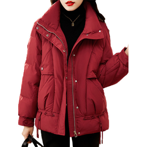 大碼紅色短款嘉興平湖羽絨服2025女款新款胖mm棉衣棉服女外套冬季 大碼紅色短款嘉興平湖羽絨服2025女款新款胖mm棉衣棉服女外套冬季