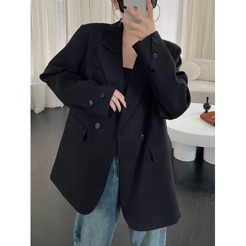 西裝外套女百搭小個子咖色上衣2025年春秋季韓版新款休閒寬松西服 西裝外套女百搭小個子咖色上衣2025年春秋季韓版新款休閒寬松西服