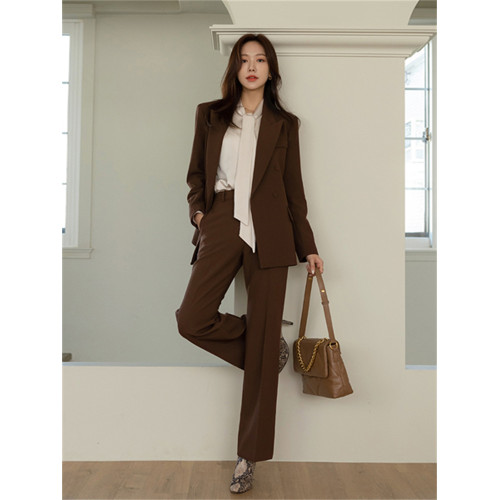 西裝套裝女2025年春秋新款韓版時尚休閒氣質職業裝面試小西服外套 西裝套裝女2025年春秋新款韓版時尚休閒氣質職業裝面試小西服外套