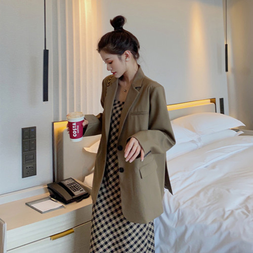 高級感小西裝外套女春秋季2025年新款炸街休閒小個子西服套裝上衣 高級感小西裝外套女春秋季2025年新款炸街休閒小個子西服套裝上衣