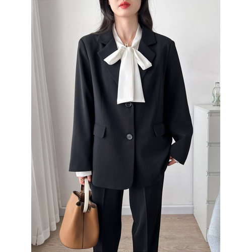 300斤特大碼職業灰色西裝套裝女士200胖mm春秋OL藏藍色面試工作服 300斤特大碼職業灰色西裝套裝女士200胖mm春秋OL藏藍色面試工作服