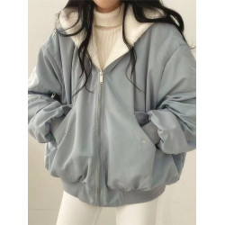 Winter Thicken Warm Jacket Women Double Sided Hooded Coats