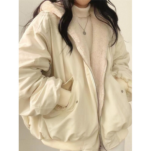 Winter Thicken Warm Jacket Women Double Sided Hooded Coats Winter Thicken Warm Jacket Women Double Sided Hooded Coats