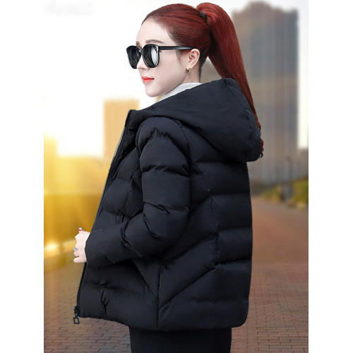 黑色棉服女款小棉襖2025年新款秋冬季加厚短外套爆款媽媽羽絨棉衣 黑色棉服女款小棉襖2025年新款秋冬季加厚短外套爆款媽媽羽絨棉衣