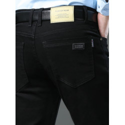 廣州新塘鎮牛仔褲男秋季新款彈力直筒高級商務休閒潮牌百搭長褲子