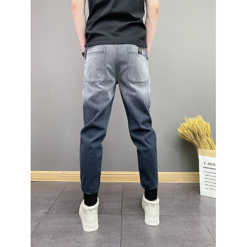 春秋季潮牌韓版漸變高級百搭修身顯瘦男士水洗休閒小腳痞帥牛仔褲 春秋季潮牌韓版漸變高級百搭修身顯瘦男士水洗休閒小腳痞帥牛仔褲