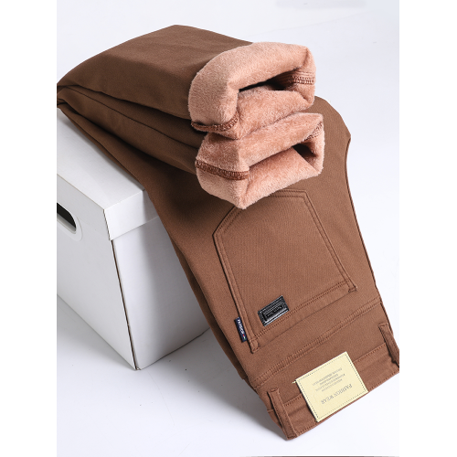 純棉牛仔褲男直筒寬松大碼商務彈力秋冬款休閒高級長褲子加絨加厚 純棉牛仔褲男直筒寬松大碼商務彈力秋冬款休閒高級長褲子加絨加厚