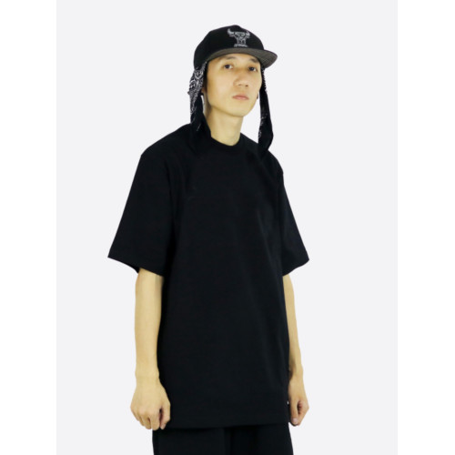 重磅280g 純色T恤 bboy寬松 淨色小領口純棉 打底短袖 街舞嘻哈