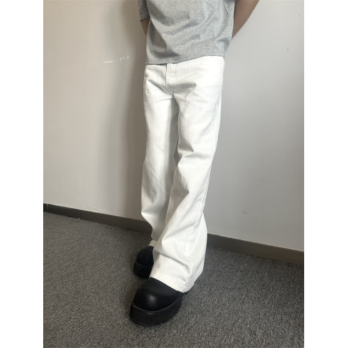 TUIMAO 春秋純白色高級感濶腿長褲休閒百搭垂感直筒牛仔褲男 TUIMAO 春秋純白色高級感濶腿長褲休閒百搭垂感直筒牛仔褲男