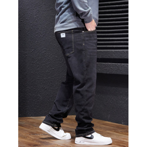 秋冬季350斤彈力牛仔褲男大碼寬松直筒胖子加肥加大厚款肥佬高腰 秋冬季350斤彈力牛仔褲男大碼寬松直筒胖子加肥加大厚款肥佬高腰