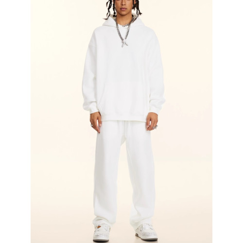 秋冬FOG純色美式加絨加厚連帽衛衣套裝寬松休閒運動直筒衛褲情侶 秋冬FOG純色美式加絨加厚連帽衛衣套裝寬松休閒運動直筒衛褲情侶