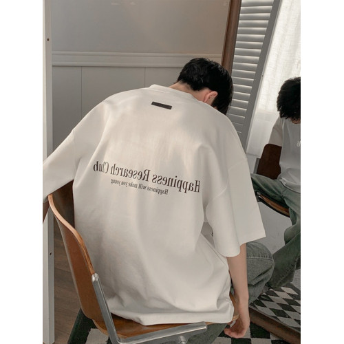 美式oversize白T恤短袖男高街復古潮牌潮流純棉全棉重磅7七分袖夏 美式oversize白T恤短袖男高街復古潮牌潮流純棉全棉重磅7七分袖夏