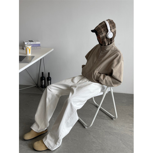 cleanfit黑色彎刀牛仔褲男潮牌新款美式寬松高級感直筒濶腿長褲子 cleanfit黑色彎刀牛仔褲男潮牌新款美式寬松高級感直筒濶腿長褲子