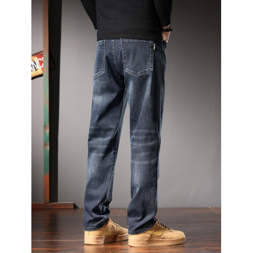 加長牛仔褲男士大碼高個子寬松直筒彈力胖子加肥加大195春秋季 加長牛仔褲男士大碼高個子寬松直筒彈力胖子加肥加大195春秋季