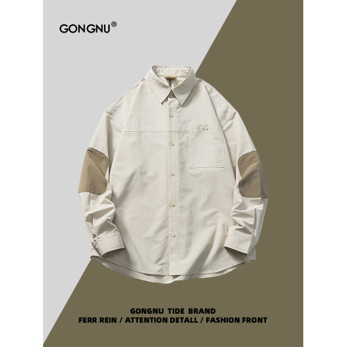 【設計師品牌】新品官方直降丨品質嚴選丨美式復古拼接bf長袖襯衫 【設計師品牌】新品官方直降丨品質嚴選丨美式復古拼接bf長袖襯衫