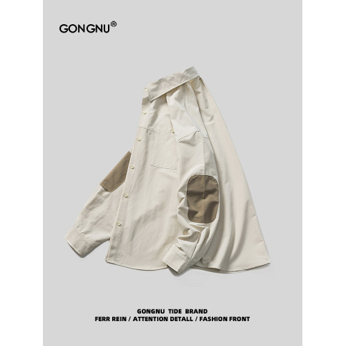 【設計師品牌】新品官方直降丨品質嚴選丨美式復古拼接bf長袖襯衫 【設計師品牌】新品官方直降丨品質嚴選丨美式復古拼接bf長袖襯衫