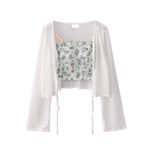 夏季薄款開衫罩衫女大碼胖mm微胖藍色坎肩冰絲針織長袖防曬外套 夏季薄款開衫罩衫女大碼胖mm微胖藍色坎肩冰絲針織長袖防曬外套