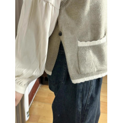 慵懶復古針織上衣女早秋外搭小馬甲背心寬松無袖秋冬曡穿毛衣外套