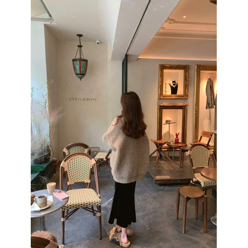 韓系羊羔絨大毛衣外套開衫女秋冬加厚小香風軟糯慵懶寬松上衣外搭 韓系羊羔絨大毛衣外套開衫女秋冬加厚小香風軟糯慵懶寬松上衣外搭