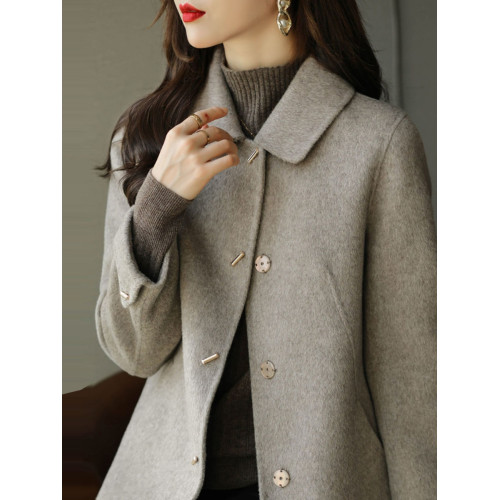 2025冬季新款外套上衣女小個子休閒顯瘦百搭高級感毛呢大衣外套女 2025冬季新款外套上衣女小個子休閒顯瘦百搭高級感毛呢大衣外套女