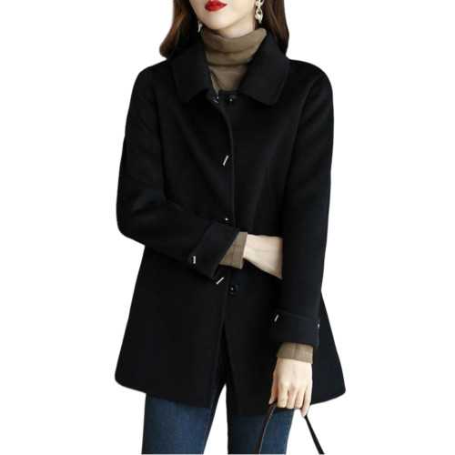 2025冬季新款外套上衣女小個子休閒顯瘦百搭高級感毛呢大衣外套女 2025冬季新款外套上衣女小個子休閒顯瘦百搭高級感毛呢大衣外套女