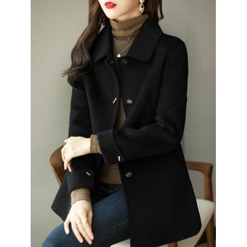 2025冬季新款外套上衣女小個子休閒顯瘦百搭高級感毛呢大衣外套女 2025冬季新款外套上衣女小個子休閒顯瘦百搭高級感毛呢大衣外套女