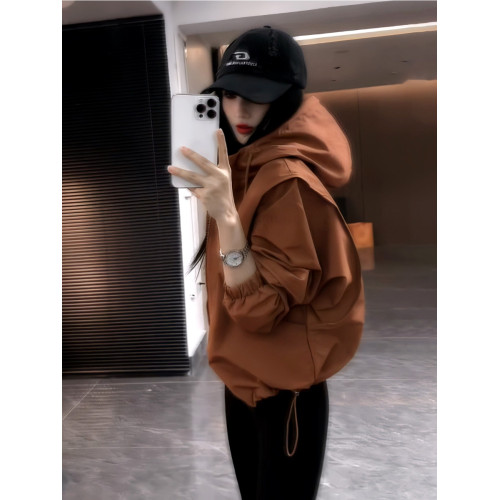 韓系穿搭連帽款夾克外套2025年秋季新款短款沖鋒衣休閒百搭棒球服 韓系穿搭連帽款夾克外套2025年秋季新款短款沖鋒衣休閒百搭棒球服