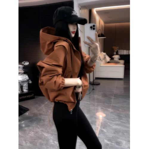 韓系穿搭連帽款夾克外套2025年秋季新款短款沖鋒衣休閒百搭棒球服 韓系穿搭連帽款夾克外套2025年秋季新款短款沖鋒衣休閒百搭棒球服