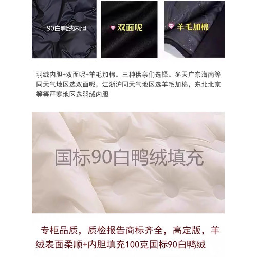 牛角釦羊絨大衣女2025秋冬新款灰色小個子毛呢外套加厚羽絨服內膽