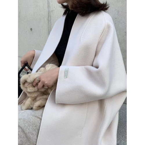 樂天日韓系女裝毛呢外套春秋寬松大碼中長款純色直筒呢子大衣 樂天日韓系女裝毛呢外套春秋寬松大碼中長款純色直筒呢子大衣