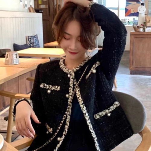 小香風外套女春秋百搭2025年新款韓版寬松小個子短款法式名媛上衣 小香風外套女春秋百搭2025年新款韓版寬松小個子短款法式名媛上衣