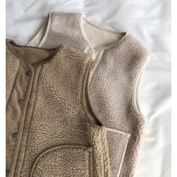 特大碼300斤復古羊羔毛馬甲女春秋冬燈芯絨加厚保暖無袖坎肩外套