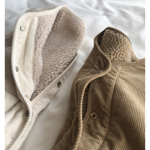 特大碼300斤復古羊羔毛馬甲女春秋冬燈芯絨加厚保暖無袖坎肩外套 特大碼300斤復古羊羔毛馬甲女春秋冬燈芯絨加厚保暖無袖坎肩外套