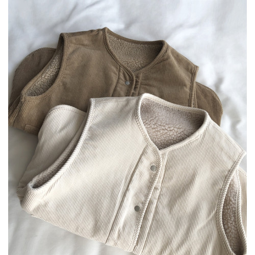 特大碼300斤復古羊羔毛馬甲女春秋冬燈芯絨加厚保暖無袖坎肩外套 特大碼300斤復古羊羔毛馬甲女春秋冬燈芯絨加厚保暖無袖坎肩外套