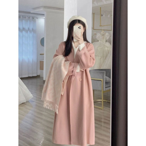 韓系中長款過膝呢子大衣女秋冬季學生oversize顯瘦外穿風衣外套 韓系中長款過膝呢子大衣女秋冬季學生oversize顯瘦外穿風衣外套