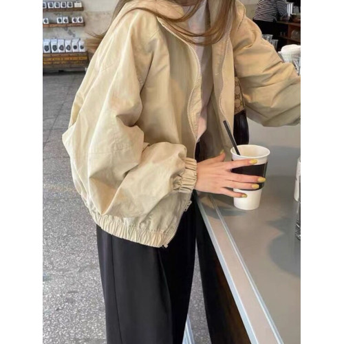 短外套女春秋chic小個子風衣高級感休閒夾克女士工裝女裝秋裝上衣 短外套女春秋chic小個子風衣高級感休閒夾克女士工裝女裝秋裝上衣