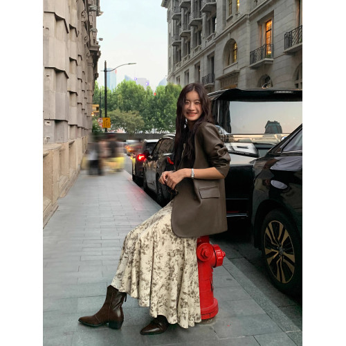 2025秋季新款黑色復古PU皮衣西裝外套女寬松休閒氣質高級感上衣女 2025秋季新款黑色復古PU皮衣西裝外套女寬松休閒氣質高級感上衣女