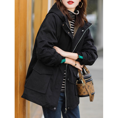 2025冬季新款加絨加厚中長款棉衣歐貨高級感洋氣派克棉服外套女裝 2025冬季新款加絨加厚中長款棉衣歐貨高級感洋氣派克棉服外套女裝