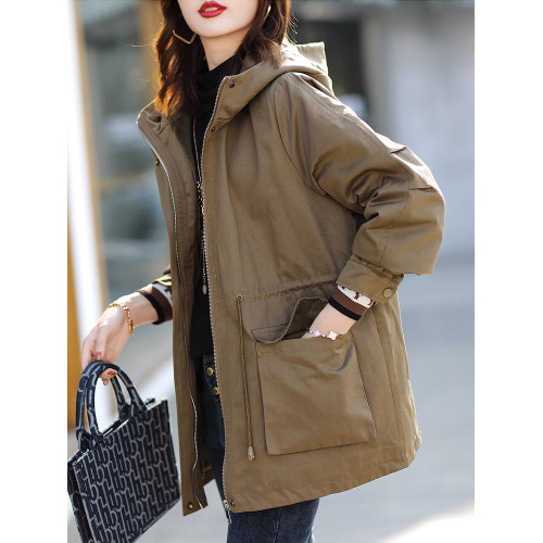 2025冬季新款加絨加厚中長款棉衣歐貨高級感洋氣派克棉服外套女裝 2025冬季新款加絨加厚中長款棉衣歐貨高級感洋氣派克棉服外套女裝